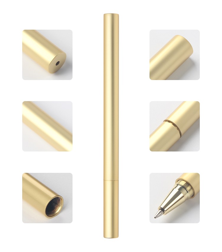 Copper Color Pen Custom Logo Copper material Metal pen office school stationery Gift ...